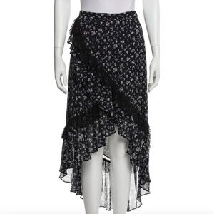 Love Shack Fancy Ruffled High-Low Skirt